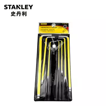 Набор шестигранных ключей STANLEY с удлиненной шаровой головкой, 7 предметов, метрические, противоскользящие, 1,5–6 мм 94-561-23C