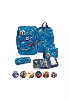 Набор школьных сумок Comfy Plus Premium, 5 предметов BELMIL, цвет Blau - Motiv: Baltic