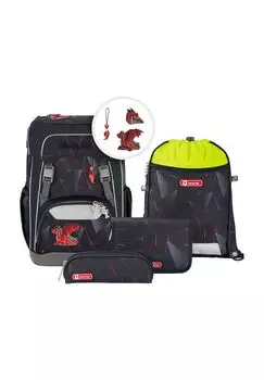 Набор школьных сумок Гигантский «Дракон Драко», 5 предметов Step by Step, серый