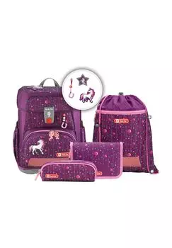 Набор школьных сумок "Облачный мечтательный единорог" 5 штук Step by Step, фиолетовый
