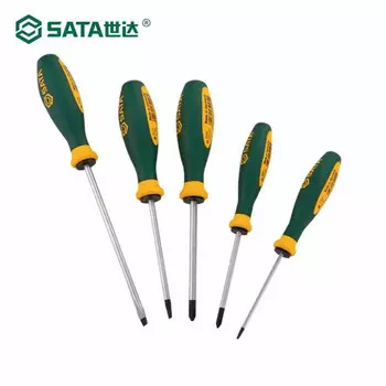 Набор шлицевых и крестовых отверток SATA, 5 предметов серии G 09334-Набор инструментов