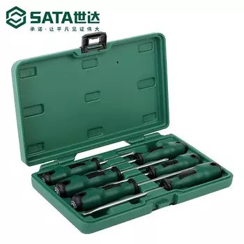 Набор шлицевых и крестовых отверток SATA из 8 предметов 09306 Корпоративная настройка