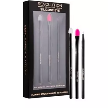 Набор силиконовых кистей для глаз Revolution Makeup, 3 шт. - Совершенно новая запечатанная коробка, Makeup Revolution