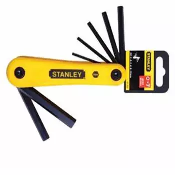 Набор складных шестигранных ключей Stanley, 7 предметов, метрических 2,5–10 мм 69-262-23C Корпоративная настройка A