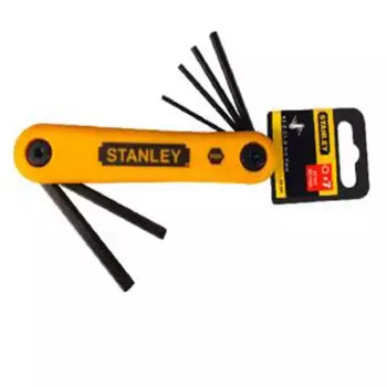Набор складных шестигранных ключей Stanley, 7 предметов, метрических складных шестигранных ключей 1,5–6 мм 69-261-23C Корпоративная настройка A