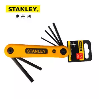 Набор складных шестигранных ключей Stanley, 7 предметов, инструменты для ремонта 1,5–6 мм 69-261-23C