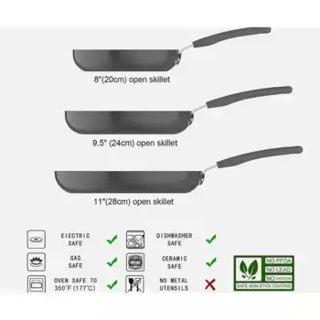 Набор сковород Amazon Basics