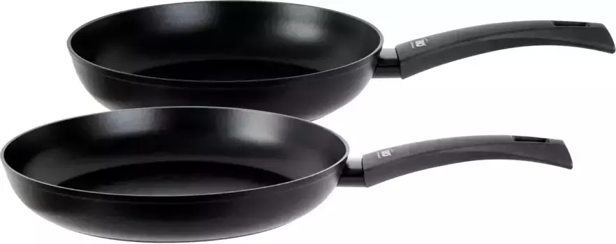Набор сковород Elo "Urban Native", алюминий, (набор, 2 предмета, по 1 сковороде 24/28 см, В: 4,8/4,8 см), индукция 28 см, черный