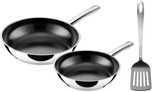 Набор сковород силит "Талис" 3 предмета, цвет edelstahlfarben