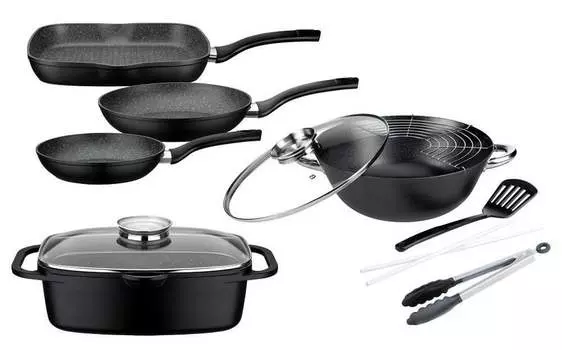 Набор сковородок 4 шт. + Универсальный набор для жарки и мультивок GSW