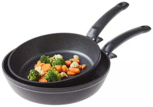 Набор сковородок adamant comfort алюминий 2 предмета Fissler, черный