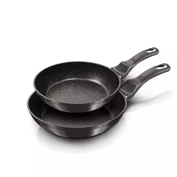 Набор сковородок Berlinger Haus с гранитным покрытием 22/26см Carbon Pro BH6908 BerlingerHaus