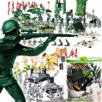 Набор солдатиков Пластиковые фигурки солдат «Военная база», 300 шт. Revento