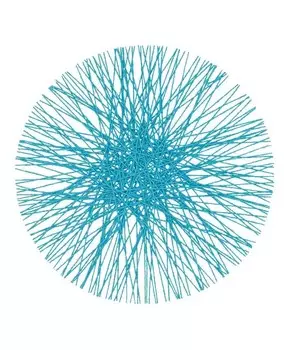 Набор соломенных подставок для столовых приборов из 4 шт Saro Lifestyle, синий