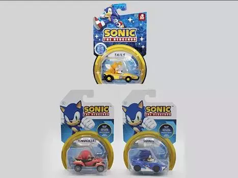 Набор Sonic The Hedgehog Wave 3 Set of 3 Die-Cast 1/64 Scale Vehicles Jakks Pacific
