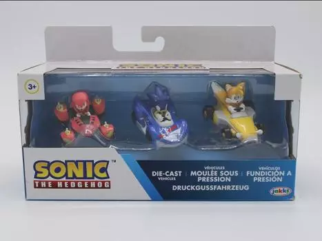 Набор Sonic The Hedgehog Wave 3 Set of 3 Die-Cast 1/64 Scale Vehicles Jakks Pacific