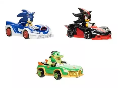 Набор Sonic The Hedgehog Wave 4 Set of 3 Die-Cast 1/64 Scale Vehicles Jakks Pacific