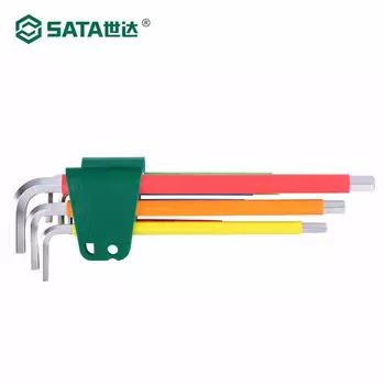 Набор специальных длинных шестигранных ключей SATA Rainbow Series из 9 предметов 09103CH - Шестигранный ключ