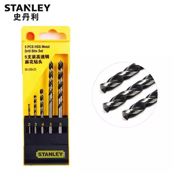 Набор спиральных сверл STANLEY из 5 предметов из быстрорежущей стали 95-229-23