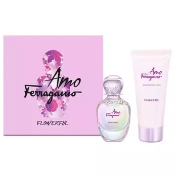 Набор спрея и лосьона для тела AMO Flowerful EDT для женщин 30 мл Salvatore Ferragamo