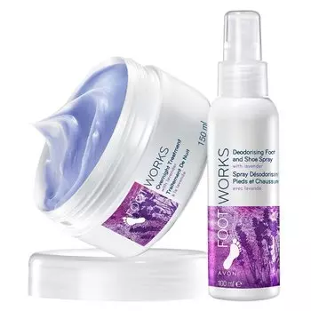 Набор средств по уходу за ногами Avon FootWorks Lavender