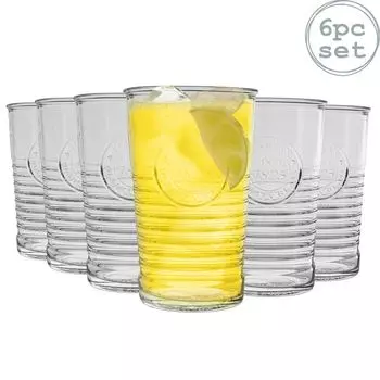 Набор стаканов Bormioli Rocco Officina 1825 с бороздками, 325 мл, 6 шт