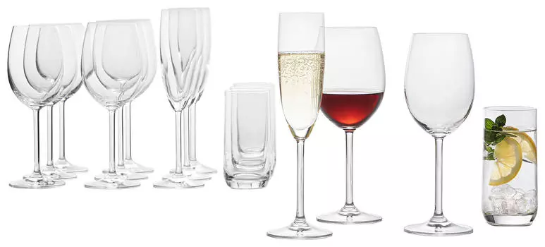 Набор стаканов daily 16 шт. Leonardo, прозрачный