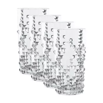 Набор стаканов для лонг-дринков в стиле панк, 4 шт 0,39 л Nachtmann, прозрачный