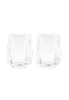 Набор стаканов для питья ребристые 430мл Mulex, transparent set mit 2 glsern