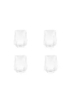 Набор стаканов для питья ребристые 430мл Mulex, transparent set mit 4 glsern
