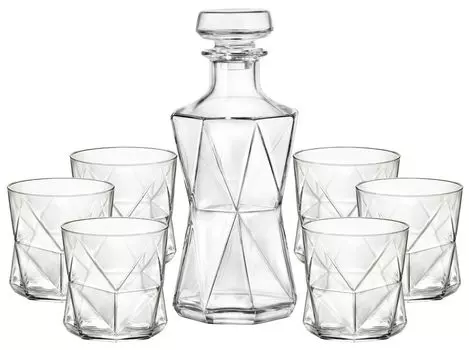 Набор стаканов для виски Bormioli Cassiopea 7 предметов, прозрачный