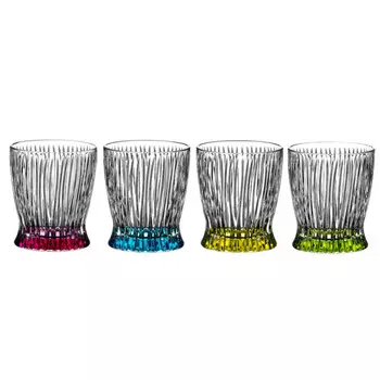Набор стаканов для виски Fire & Ice Tumbler Collection, 4 предмета 0,29 л Riedel, красочный/прозрачный