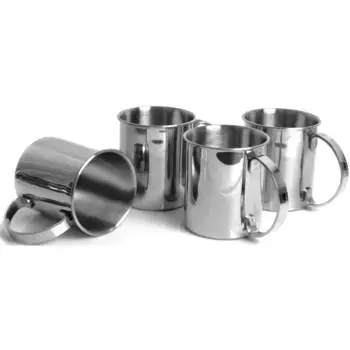 Набор стаканов ECHTWERK (набор, 2 шт., 4 шт.), уличные кружки, походные чашки, подарочный набор, небьющиеся, 1000 мл, цвет silberfarben