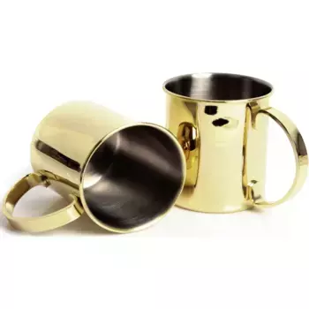 Набор стаканов ECHTWERK, (набор, 4 шт., 4 шт.), чашки для похода, походные чашки, подарочный набор, небьющиеся, 1000 мл, цвет goldfarben