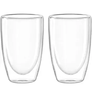 Набор стаканов LEONARDO «DUO», (набор, 2 шт), двустенные, 2 шт, цвет klar