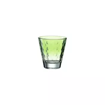 Набор стаканов Leonardo Optic из 6 шт., стаканы для воды, которые можно мыть в посудомоечной машине, разноцветные стеклянные стаканы для питья, набор для напитков, зеленый, 215 мл, 025898