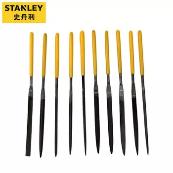 Набор стальных напильников STANLEY, 10 предметов, набор пластиковых напильников 3x140 мм 22-521-23