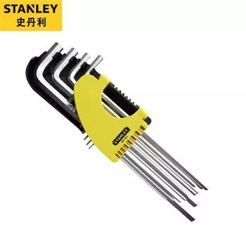 Набор Stanley из 12 предметов: шестигранный ключ дюймовой длины, шестигранный шестигранный ключ, отвертка 94-161-23