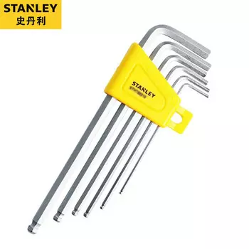 Набор Stanley из 6 предметов: метрический шестигранный ключ с удлиненной шаровой головкой, внутренний шестигранный ключ STHT69316-23