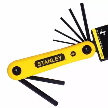 Набор Stanley из 7 предметов: метрические складные шестигранные ключи и шестигранные отвертки 69-262-23C