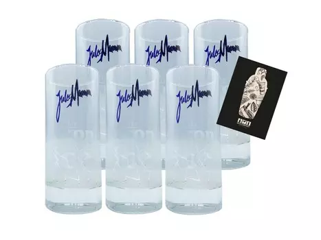 Набор стеклянных стаканов - 6 стаканов калиброванных 0,1л с.а Mixcompany