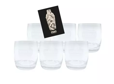 Набор стеклянных стаканов для ирландского виски Bushmills - 6 стаканов Mixcompany