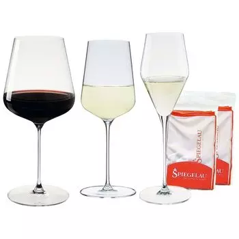 Набор стекол Spiegelau Definition, 12 предметов, включая 2 салфетки для полировки