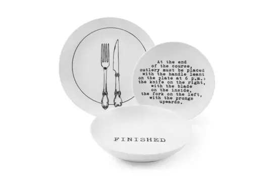 Набор столовой посуды Excelsa, белый