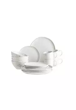 Набор столовой посуды, керамика Андоро MaSer, wei/ schwarz