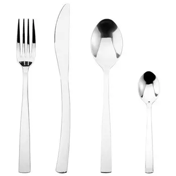 Набор столовых приборов 24 предмета - дизайн и современный - нержавеющая сталь Secret de gourmet