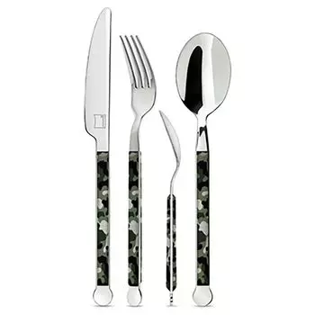 Набор столовых приборов, 24 предмета, на 6 человек, столовые приборы из нержавеющей стали, столовые приборы, столовые приборы GIANNINI
