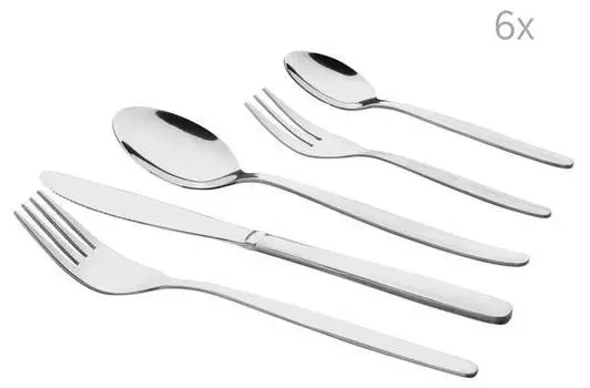 Набор столовых приборов (30 шт.) Mser, серебряный
