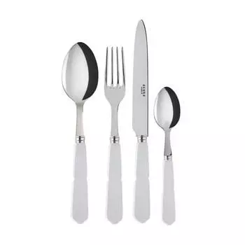 Набор столовых приборов 4 шт, gustave Sabre Paris, белый