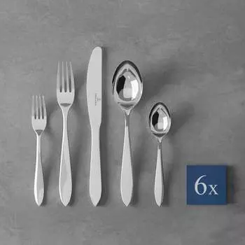Набор столовых приборов Arthur, 30 предметов Villeroy & Boch, серебро/платина